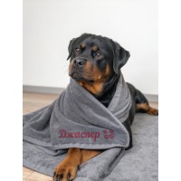 Рушник   махра Сірий    50/90 100хб 400